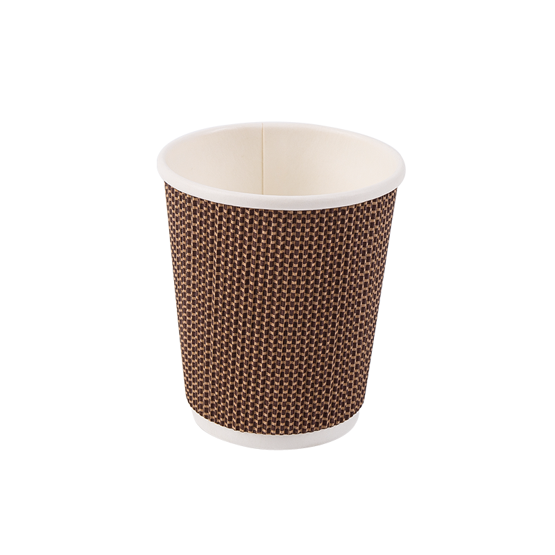 8 oz eldobható, biológiailag lebomló hullámpapír poharak