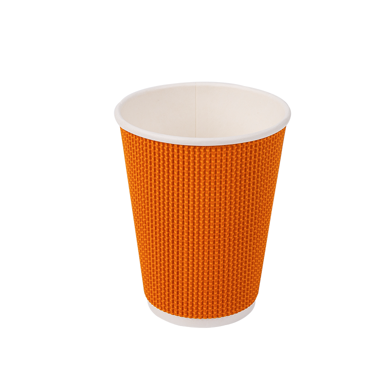 12 oz eldobható, biológiailag lebomló hullámpapír poharak