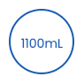 1100 ml-es eldobható biológiailag lebomló salátapapír tál icon