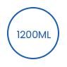 1200 ml-es eldobható, lebomló csomagolópapír tál icon