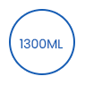 1300 ml eldobható biológiailag lebomló salátapapír tál icon