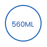 560 ml-es eldobható, lebomló csomagolópapír tál icon