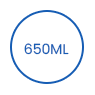 650 ml-es eldobható, lebomló csomagolópapír tál icon