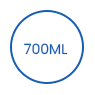 700 ml-es eldobható, lebomló csomagolópapír tál icon
